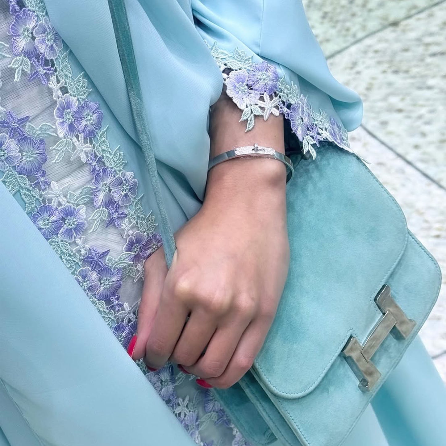 Dubai Middle East Turkey Bow Embroidered Cardigan