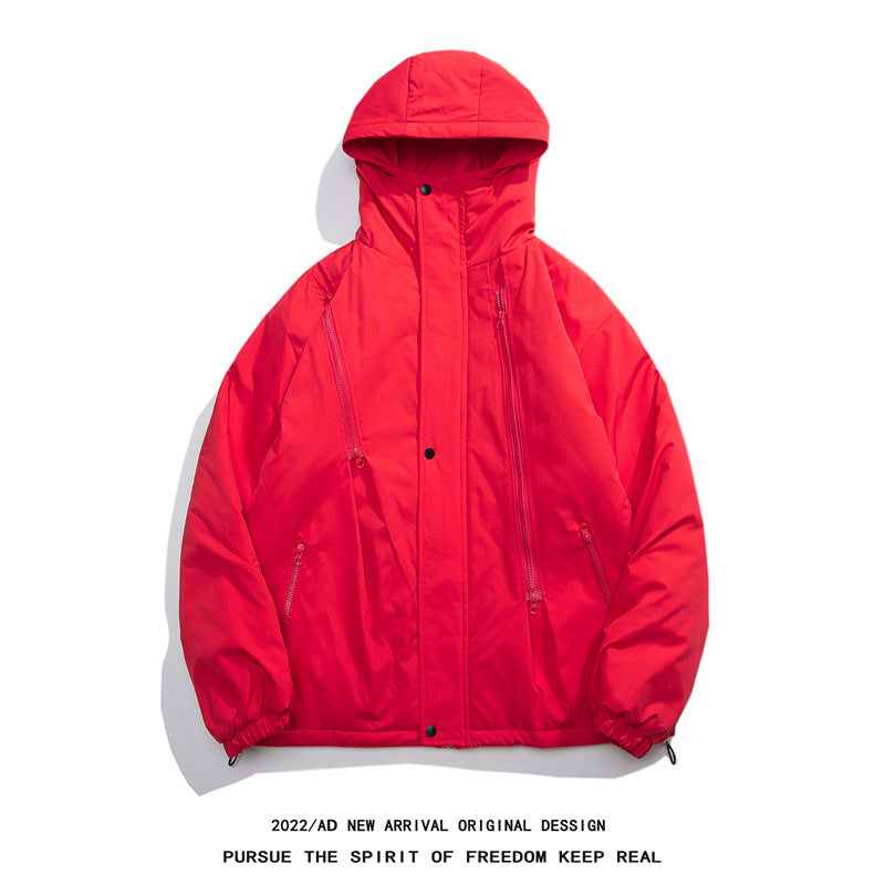 New Thick Cotton Coat Men's Windproof