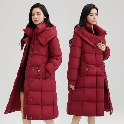 Mid-length Fashionable Elegant Slim-fit Women's Coat