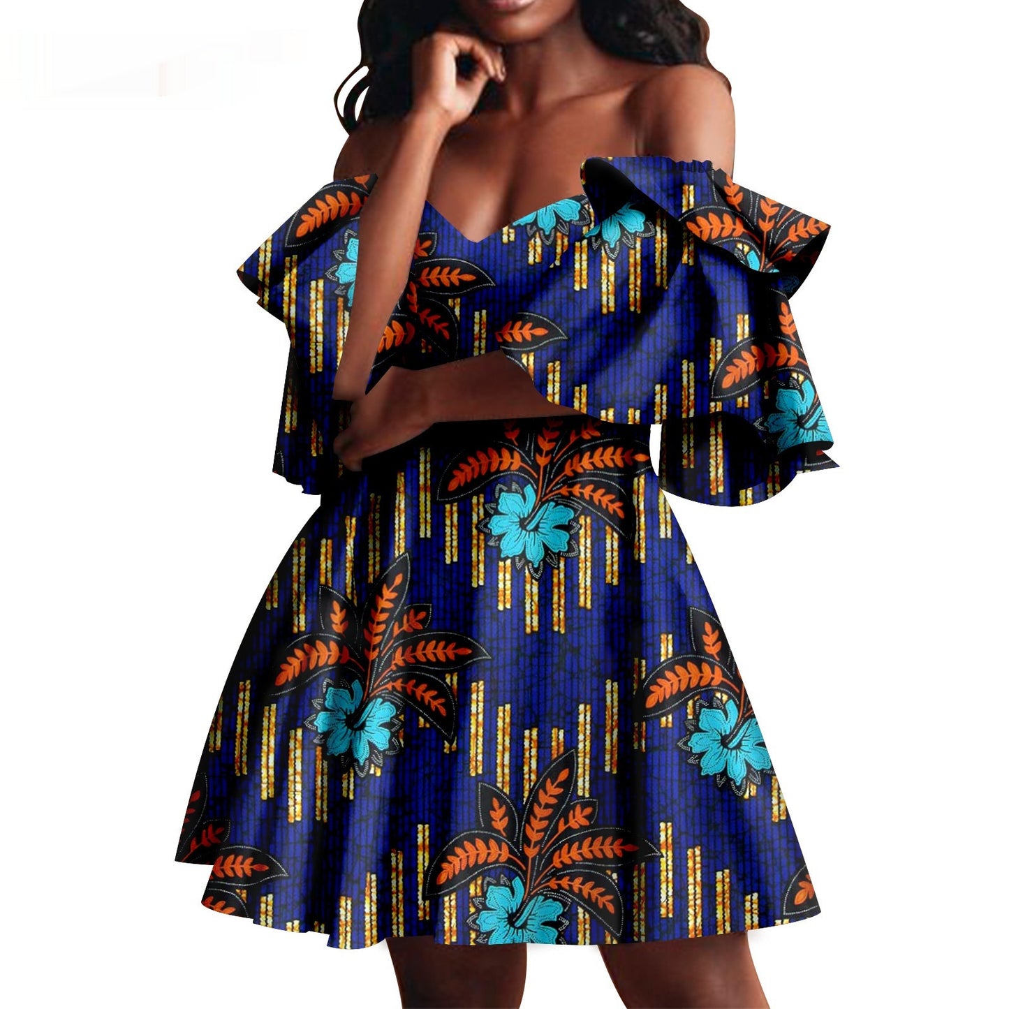 African Summer Women's Party Dress