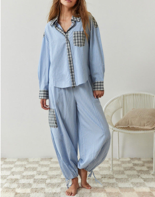 Women's Dressing Gown Plaid Shirt Outfit