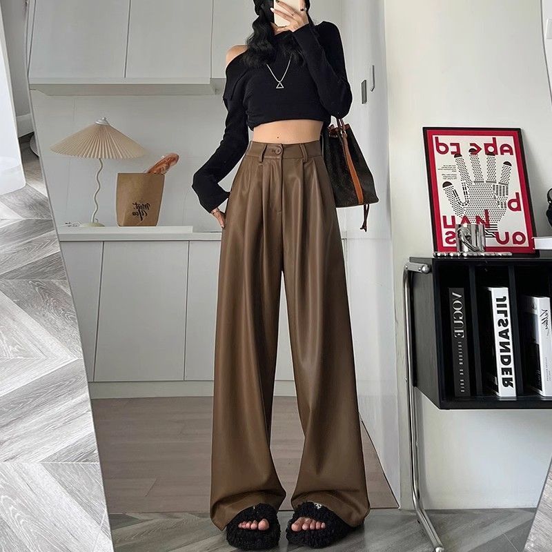 Loose Straight Drooping Slimming Casual Pants For Women