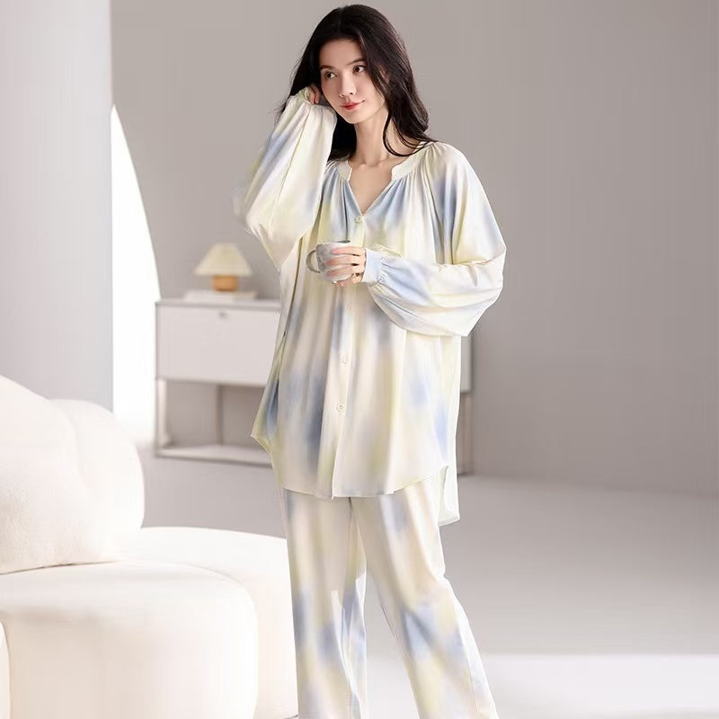 Women's Mid-length Homewear Pajamas Suit