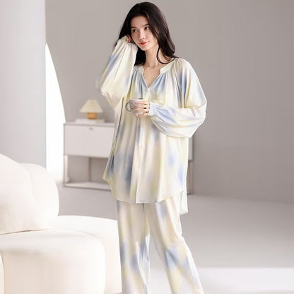 Women's Mid-length Homewear Pajamas Suit