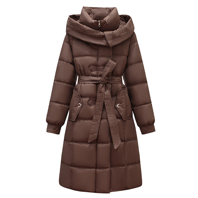 Mid-length Fashionable Elegant Slim-fit Women's Coat