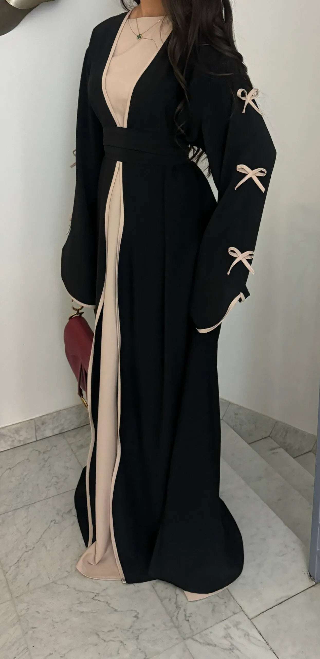 Middle East Dubai Pure Beauty Bow Robe Dress