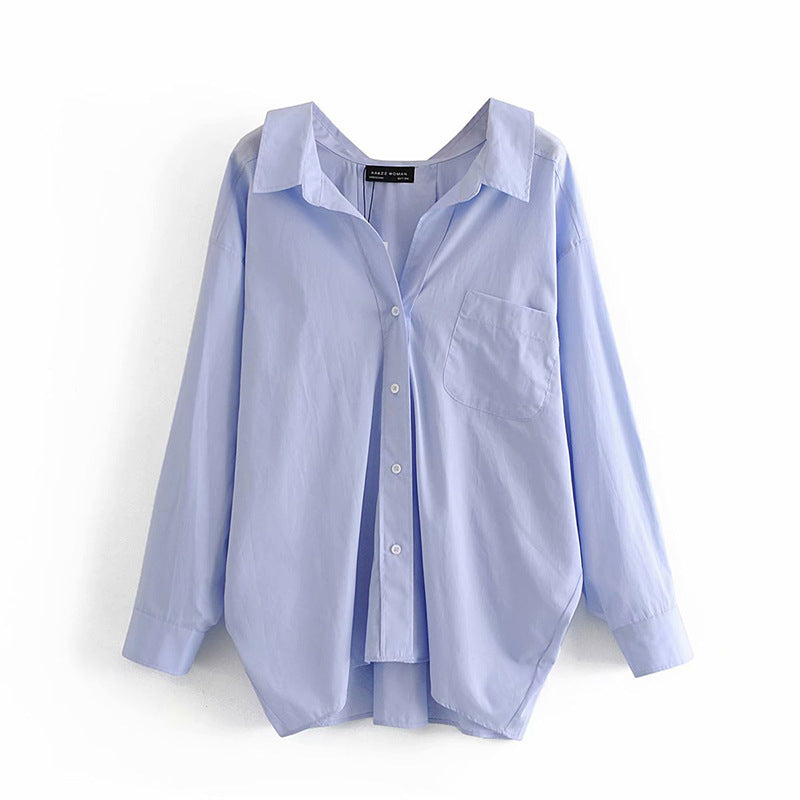 European And American Style Casual Loose Shirt Top