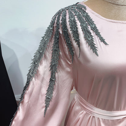 Loriya Middle East Dubai Exquisite Embroidery Sleeve Cardigan Women's Dress LR427