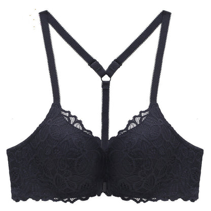 Front Button Bra Lace Without Steel Ring Bra