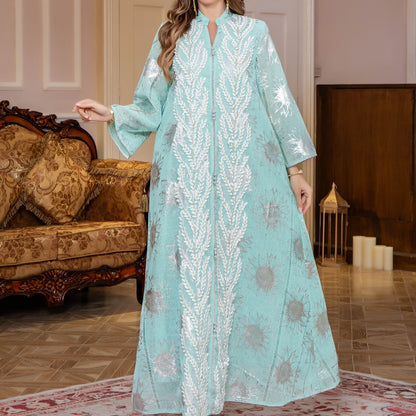 Women's Embroidered Dubai Dress Arab Clothing