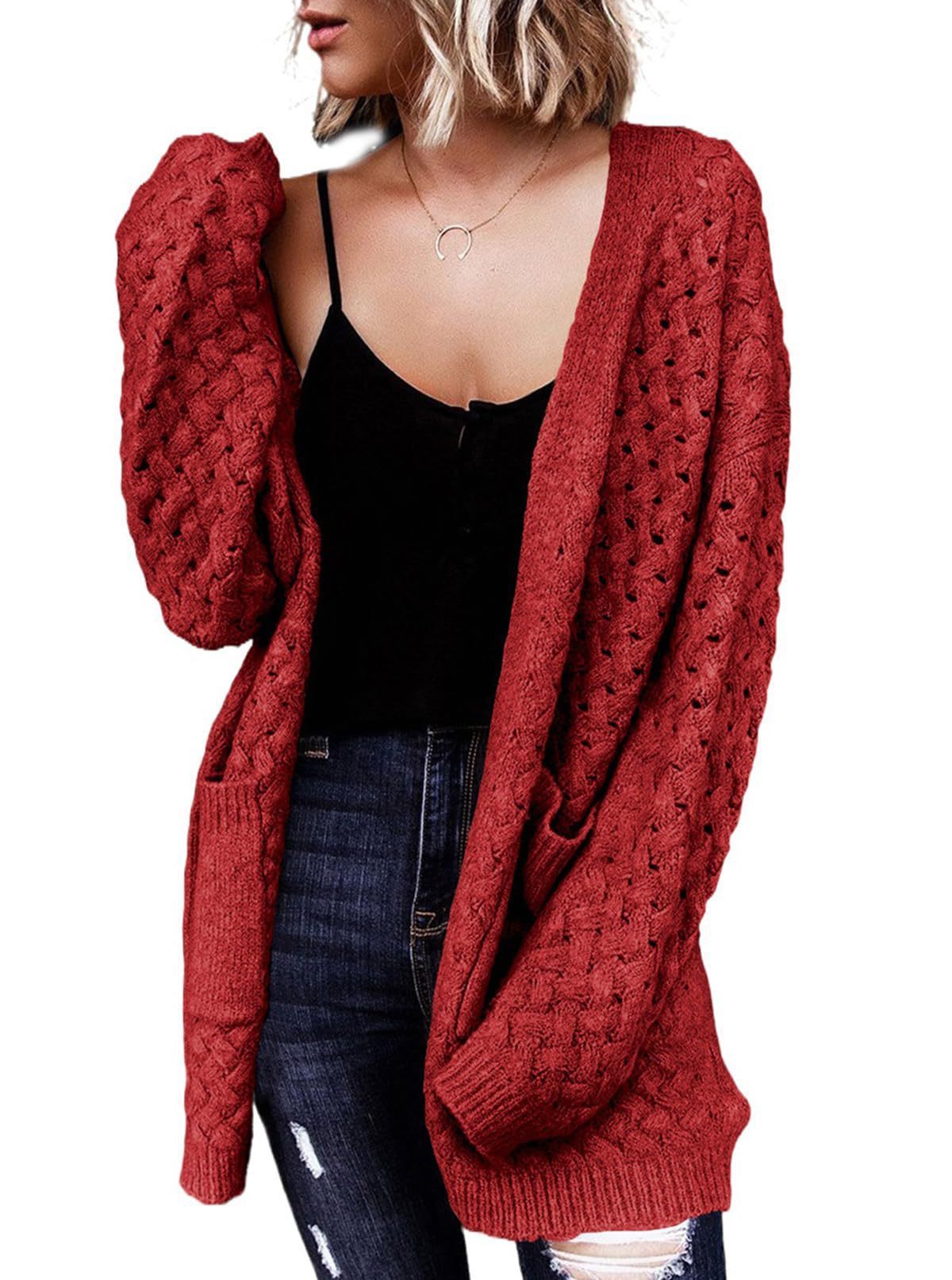 Knitted Cardigan Sweater Coat For Women