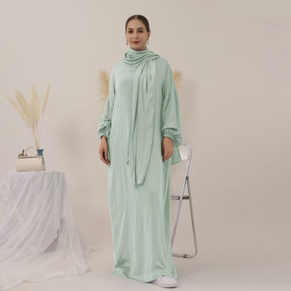 New Middle East Dubai Turkey Headscarf Dress