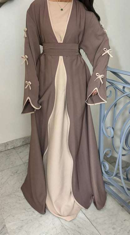 Middle East Dubai Pure Beauty Bow Robe Dress