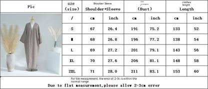 Dubai Middle East Turkey Loose Plus Size Elegant Cardigan Robe