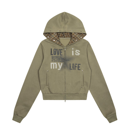 American Retro Hot Girl Personalized Patterns Hooded Sweater