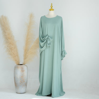 Middle East Dubai Turkey Solid Color Dress Leisure