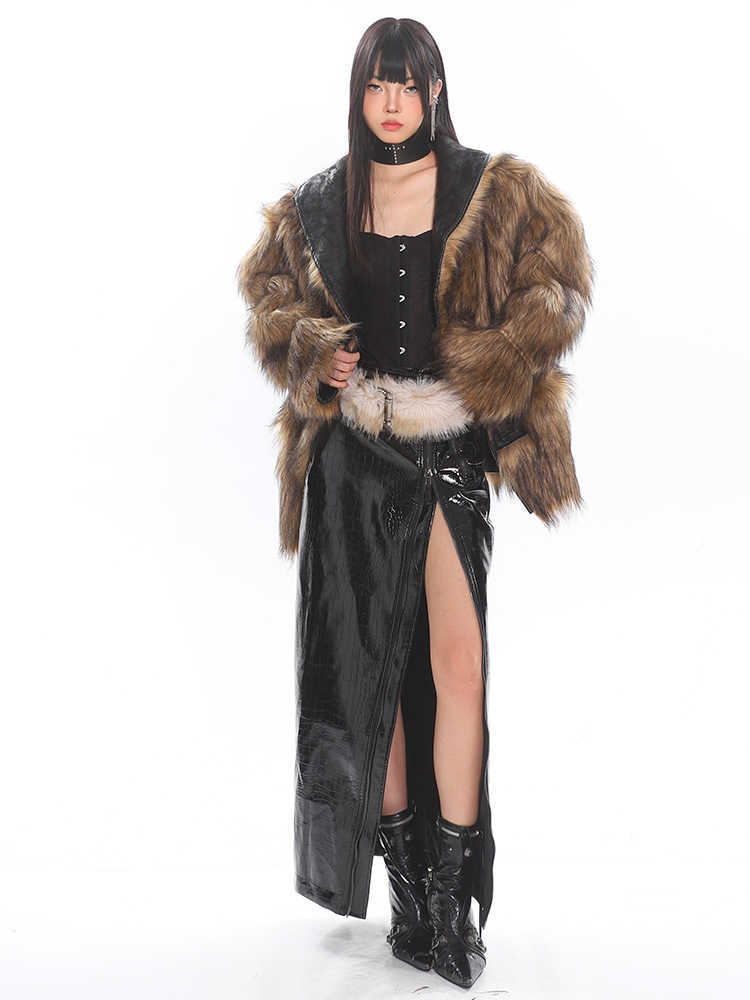 High-grade Double-sided Suede Lapel Fur Fur Fur Coat