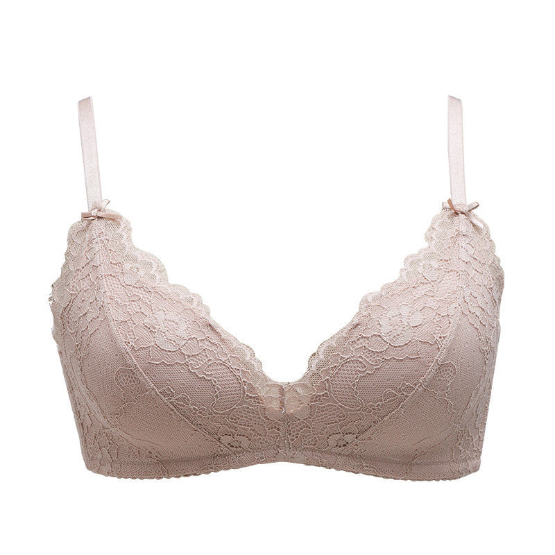 Corel Lace Thin Bra Without Steel Ring Bra