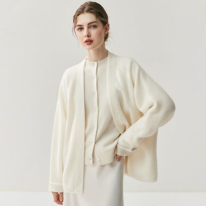 Soft Glutinous Skin-friendly Loose And Lazy Style Solid Color Women's Cashmere