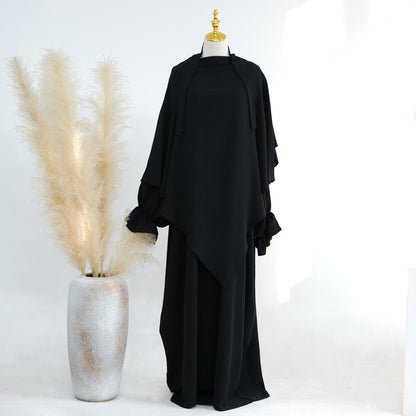 Middle East Dubai Turkey Solid Color Dress Leisure