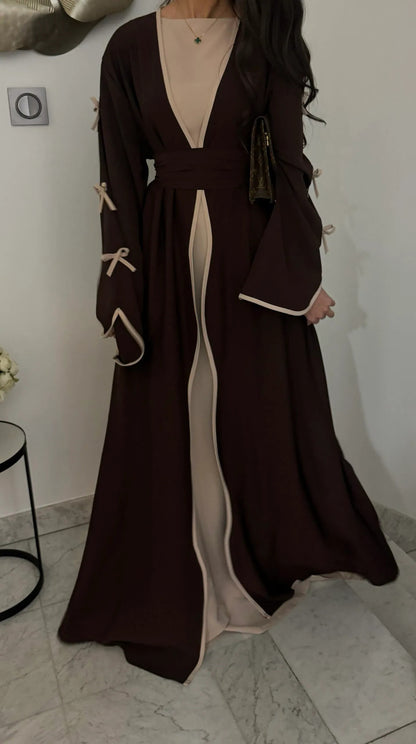 Middle East Dubai Pure Beauty Bow Robe Dress