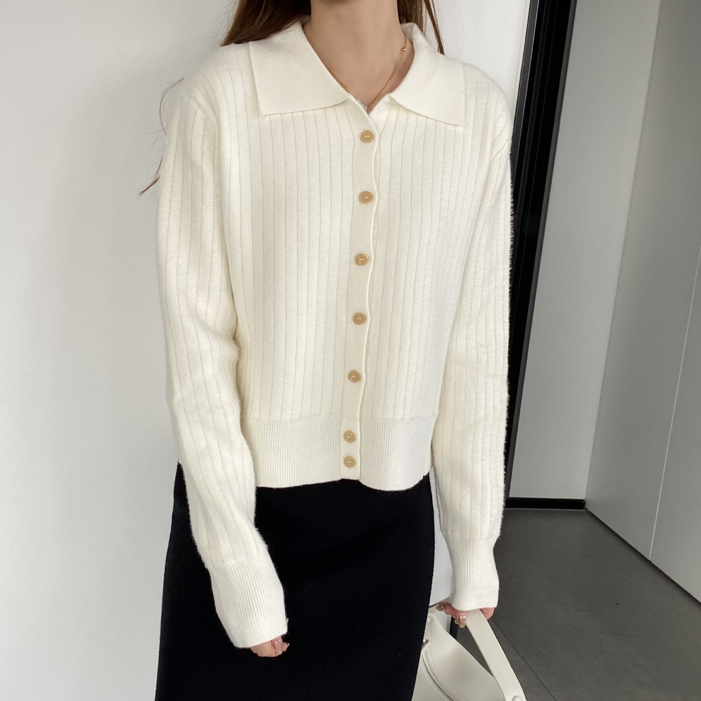 Long Sleeve New Cardigan Stitching Women