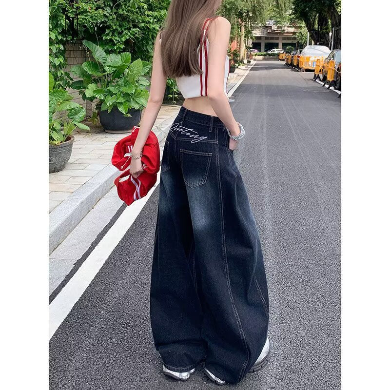 Women's American-style High Waist Machete Jeans