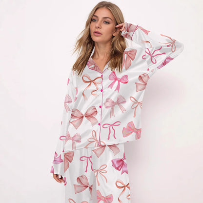 Printed Cute Pajamas Suit Long-sleeve Suit Suit Ladies