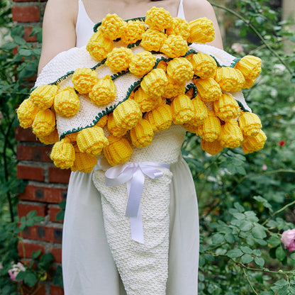 Hand Rose Blanket Into Bouquet Blanket Knitted Shawl