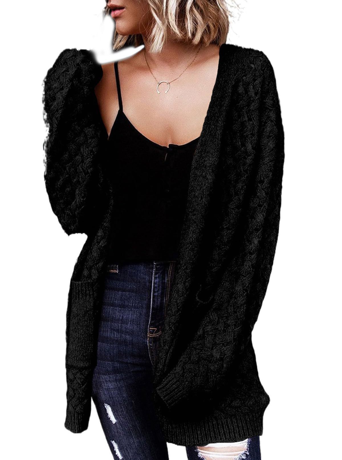 Knitted Cardigan Sweater Coat For Women