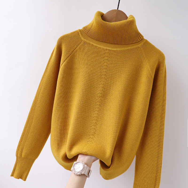 Loose turtleneck blouse