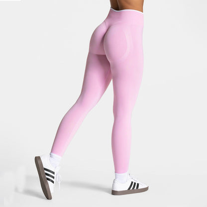 Peach Hip Yoga Pants Women's High Top Sports Running Workout Pants
