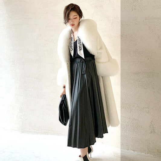 Women's Imitation Mink Coat Long Fur Coat