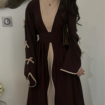 Middle East Dubai Pure Beauty Bow Robe Dress