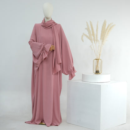 Middle East Dubai Turkey Solid Color Dress Leisure