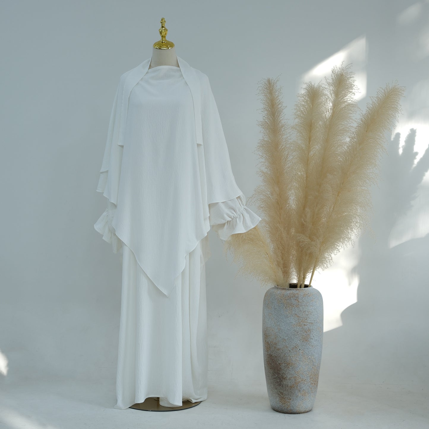 Middle East Dubai Turkey Solid Color Dress Leisure