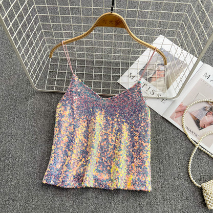 Women Wear Foreign Style Short Loose Sleeveless Tops