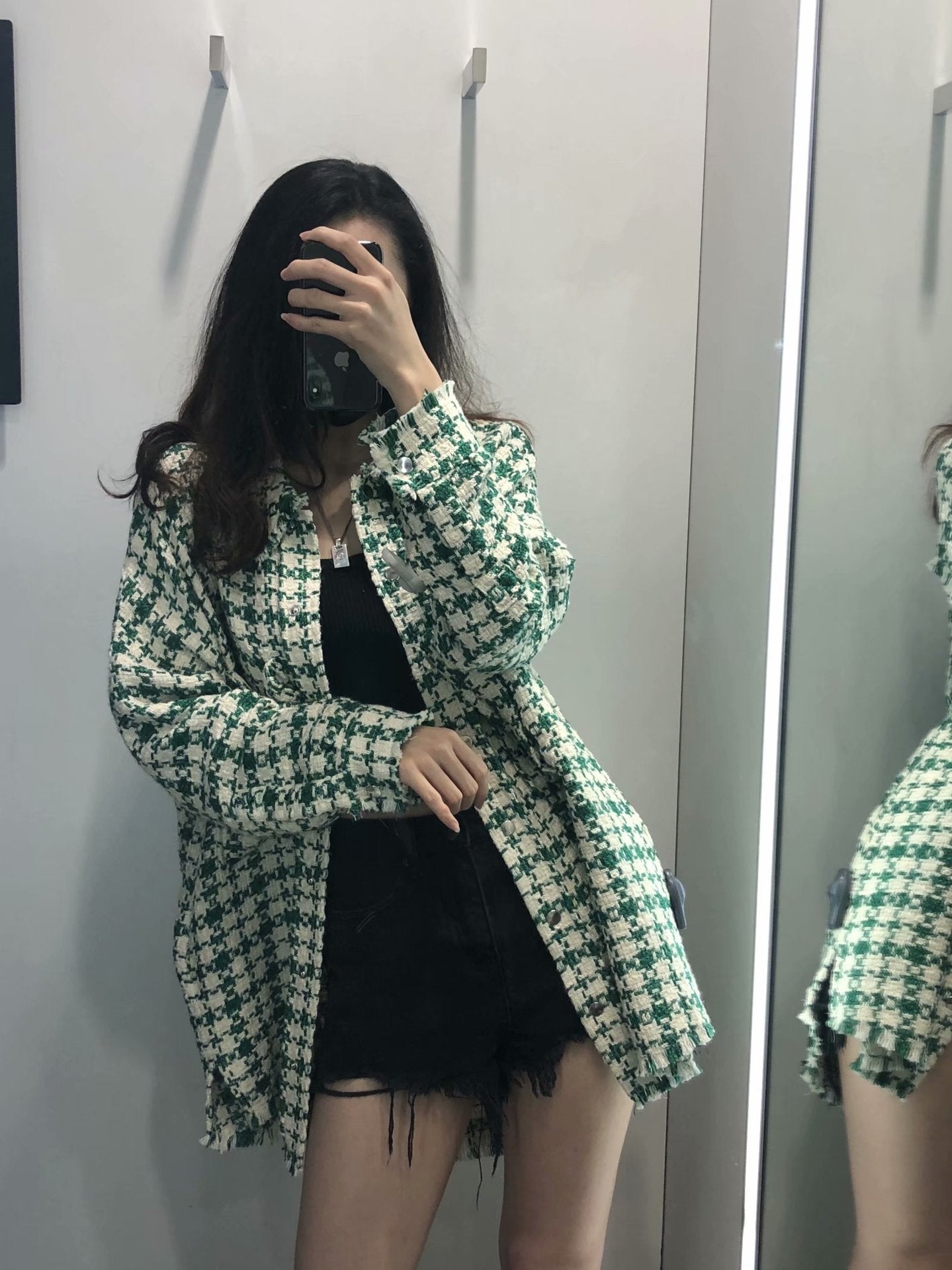 Autumn new style loose outer wear shirt women