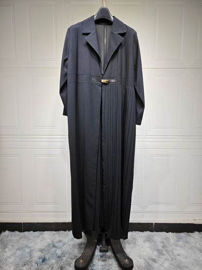 Cardigan Robe Pleated Pleated Coat Muslim Arab Clothing