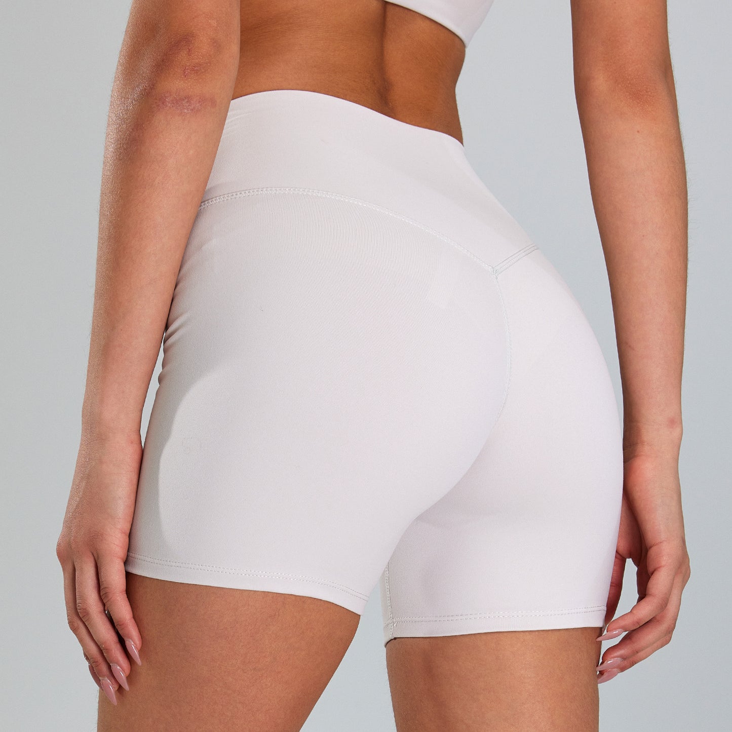 Nude Feel Quick-drying Breathable Yoga Shorts Belly Contracting Fitness Pants