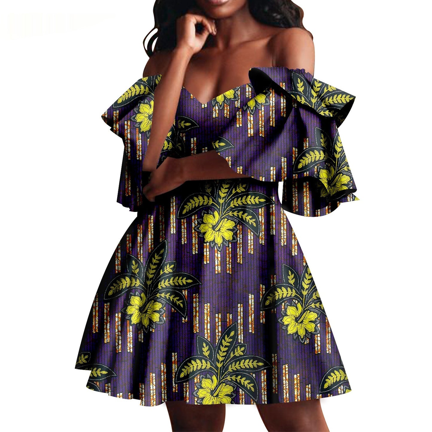 African Summer Women's Party Dress