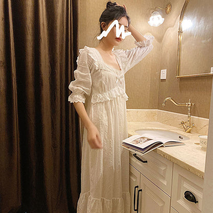 Princess Style Lace Sweet Home Wear Women Nightdress