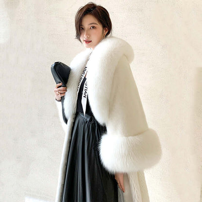 Women's Imitation Mink Coat Long Fur Coat