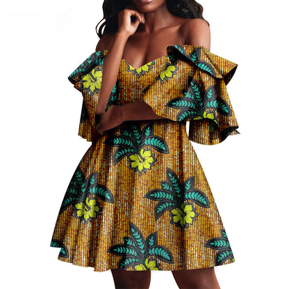 African Summer Women's Party Dress