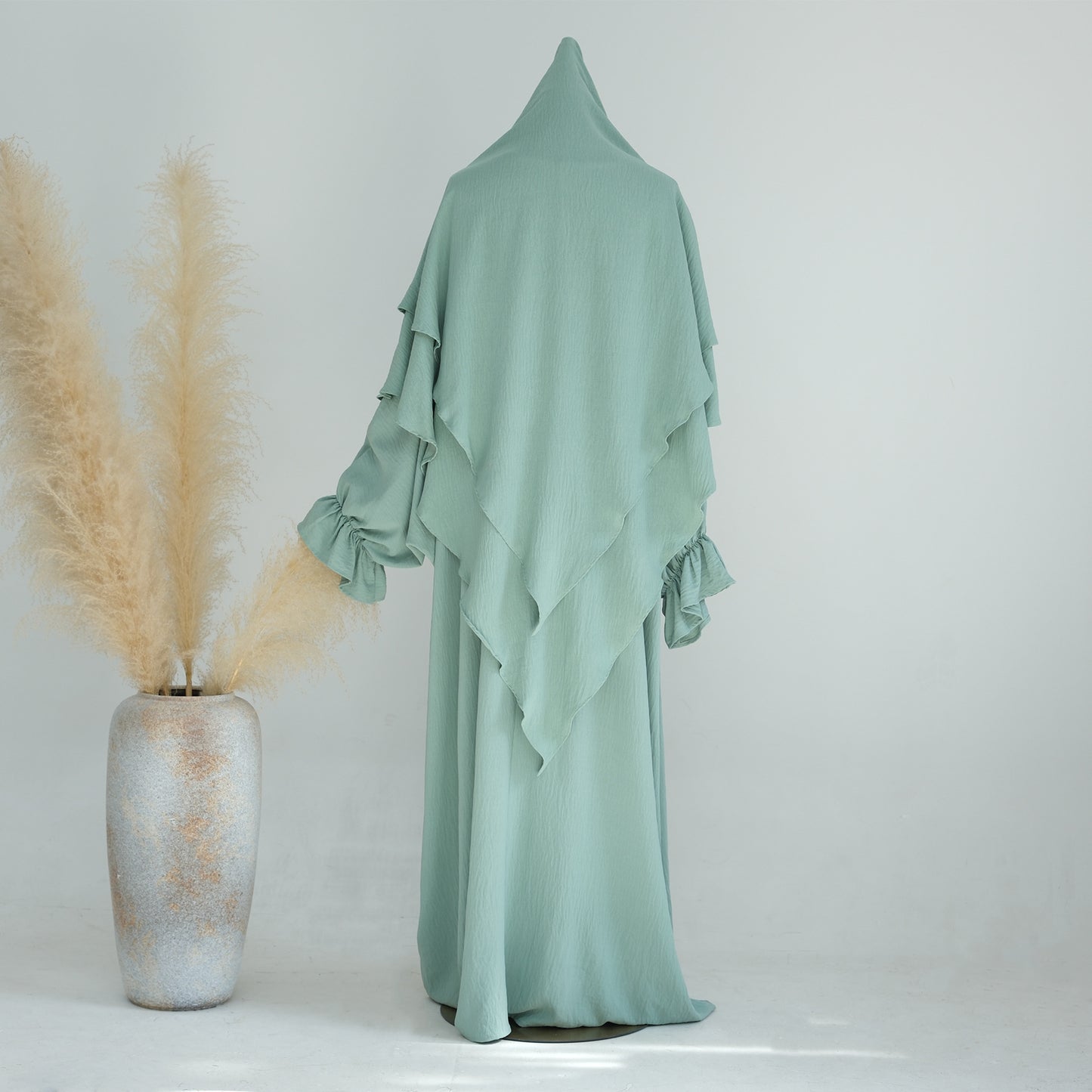 Middle East Dubai Turkey Solid Color Dress Leisure