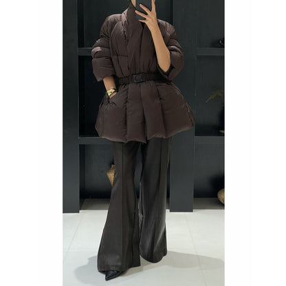 Good-looking Lace-up Cotton-padded Jacket Women's Korean-style Casual All-matching