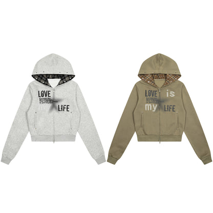 American Retro Hot Girl Personalized Patterns Hooded Sweater