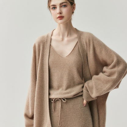 Soft Glutinous Skin-friendly Loose And Lazy Style Solid Color Women's Cashmere