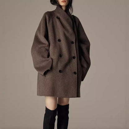 Elegant Winter Double-sided Wool Women's Coat