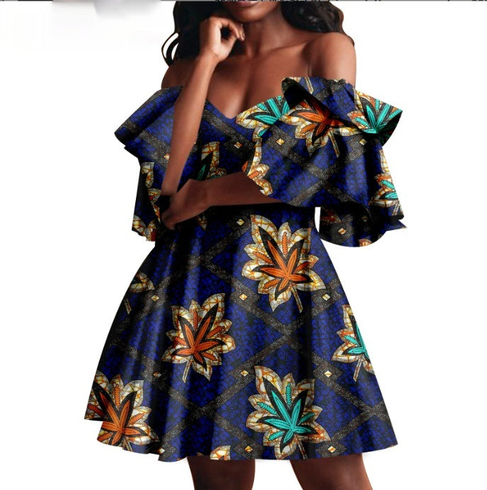 African Summer Women's Party Dress